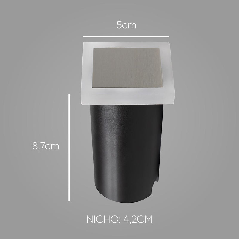 Balizador Mirror LED 1W 3000k IP65 DN35796 Opus ST2485