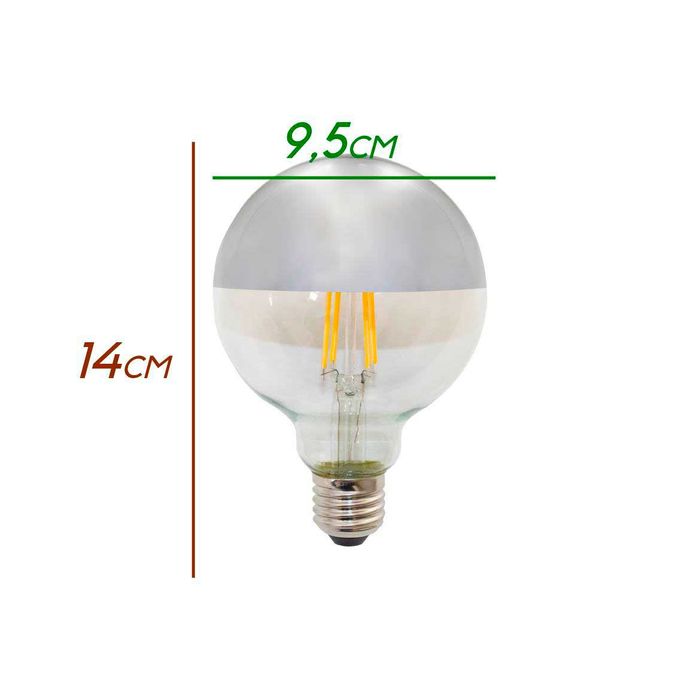 Lâmpada Defletora LED Thomas Edison 6W G95 E27 36144 ST1466