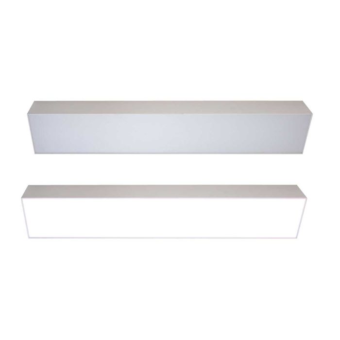 Plafon Luminária Led Sobrepor 10x60cm 24w 6500K 36434 St1233