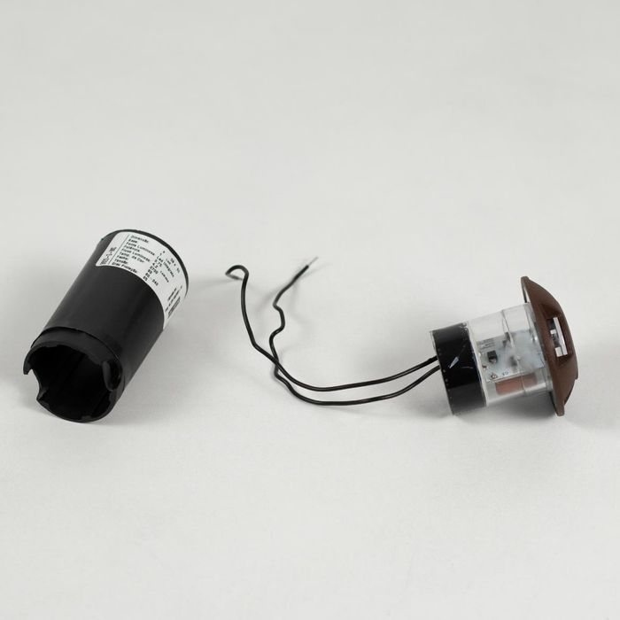 Mini Balizador Marrom LED 0,75W Embutir 4 Saídas Bivolt ST1371