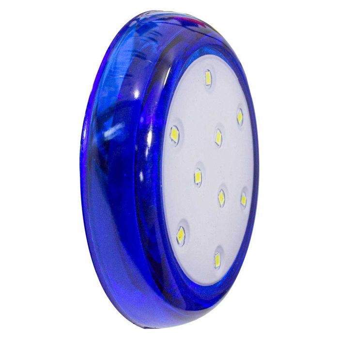 Luminária Piscina LED 6500K 9W Ø80mm Azul 0012 St1855