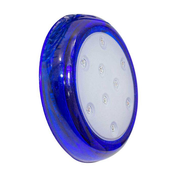 Luminária Piscina LED RGB 9W Ø80mm Azul 50013 ST1848