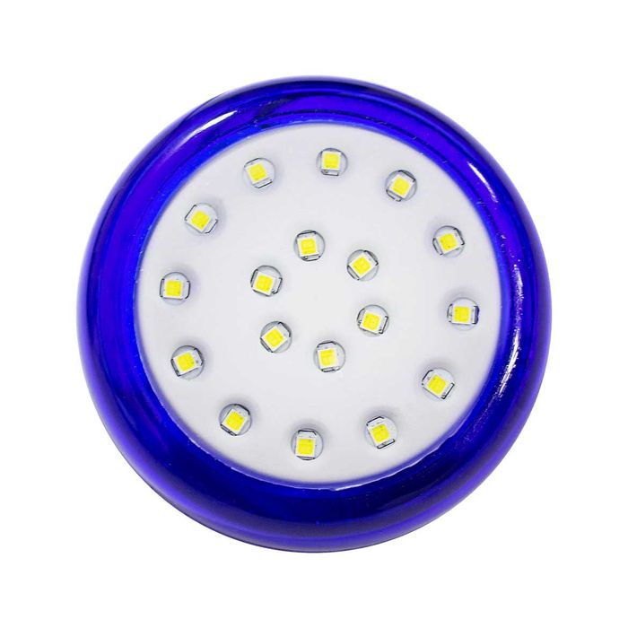 Luminária Piscina LED 6500K 18W Ø80mm Azul 50036 St1076