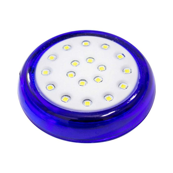 Luminária Piscina LED 6500K 18W Ø80mm Azul 50036 St1076