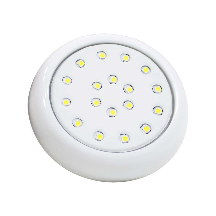 Luminária Piscina LED 6500K 18W Smd Ø80mm Branco 50040 St1076