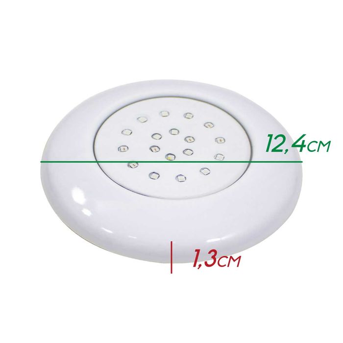 Luminária Piscina LED RGB 18W Branca 50053 St888