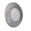 Luminária Piscina Led Smd Ø125mm Cromada 9w Luz Rgb 50062 St1069