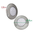 Luminária Piscina Led Smd Ø125mm Cromada 9w Luz Rgb 50062 St1069