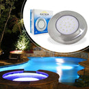 Luminária Piscina Led Ø125mm Cromada 18w Luz 6500k 50063 St1082