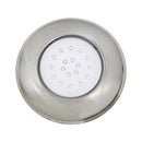 Luminária Piscina Led Smd Ø125mm Cromada 18w Luz Azul 50065 St1089