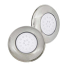 Luminária Piscina Led Smd Ø125mm Cromada 18w Luz Azul 50065 St1089