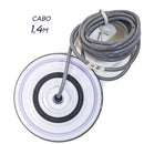 Luminária Piscina Led Ø80mm 9w Cromado Azul 50069  St1849