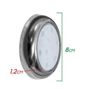 Luminária Piscina Led Ø80mm 9w Cromado Branco Frio  50067 St1849