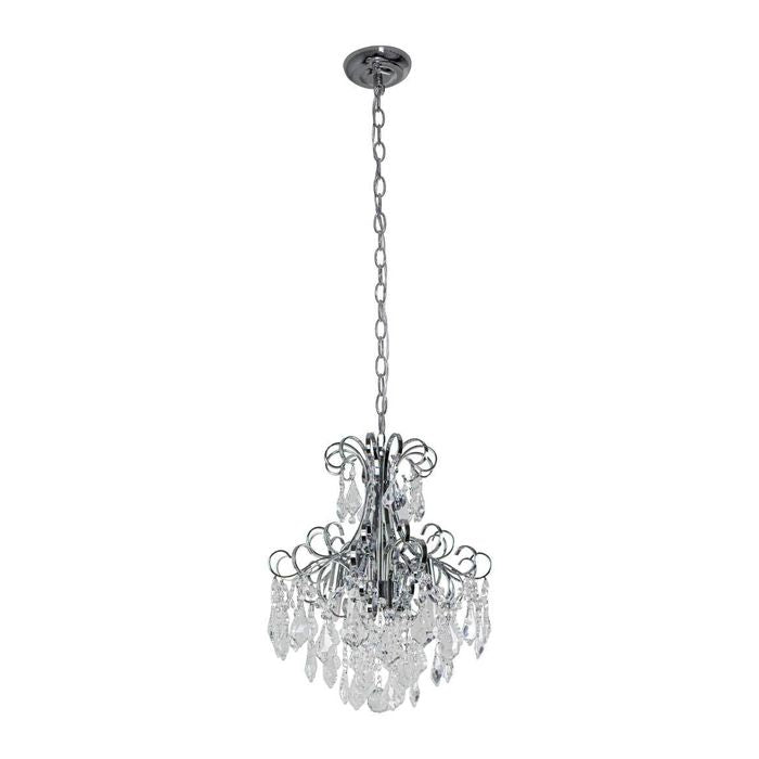 Lustre Clássico Cristal Malipiero P/4 E14 Tupiara 5204 CR CT St1365