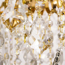 Plafon Malipiero com Cristais e Metal  p/ 4 Lâmpadas E14 5204 PL DR St1354