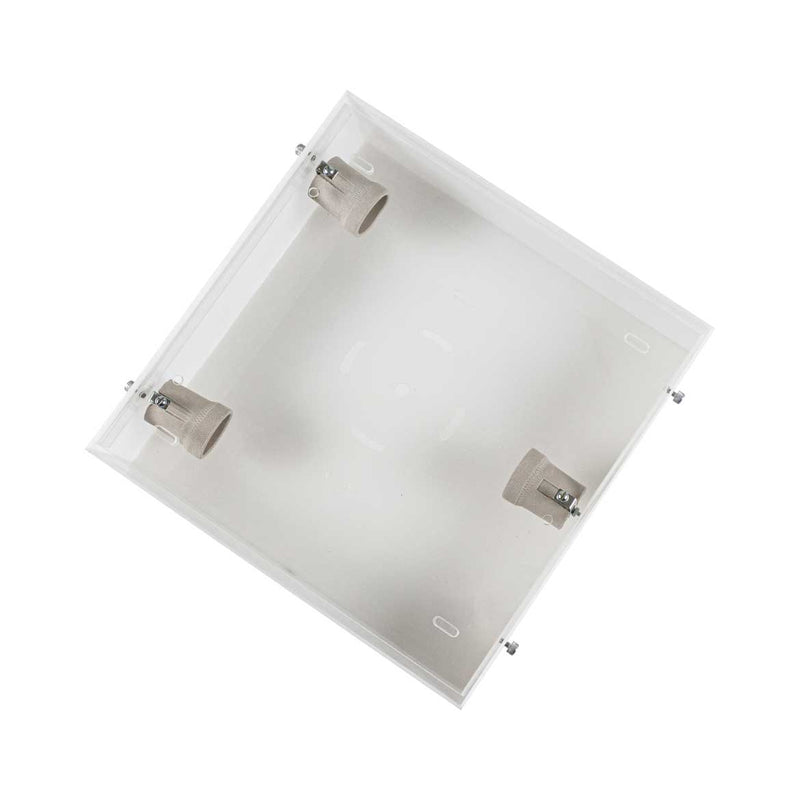 Plafon Sobrepor Acrílico 30cm Quadrado Luminária ST30030