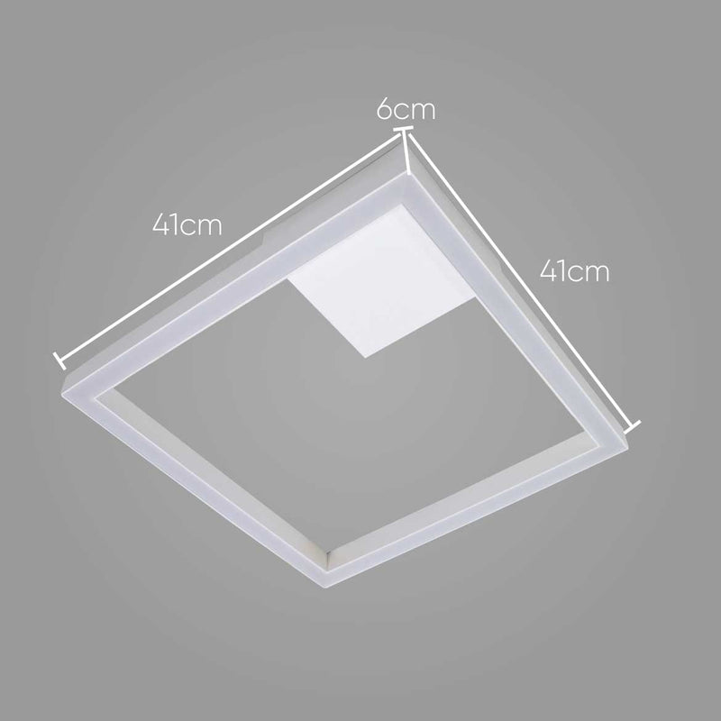 Arandela Plafon Fit LED 33W 41x41cm 3000k Alumínio 691LED3-BT ST1285