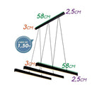Pendente Fit 3 LED 16W 2200lm 725LED 58x58x28cm 725LED3-PT ST1273