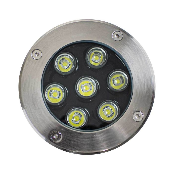 Balizador de Embutir Piso Solo LED Integrado Verde 7W ST2096