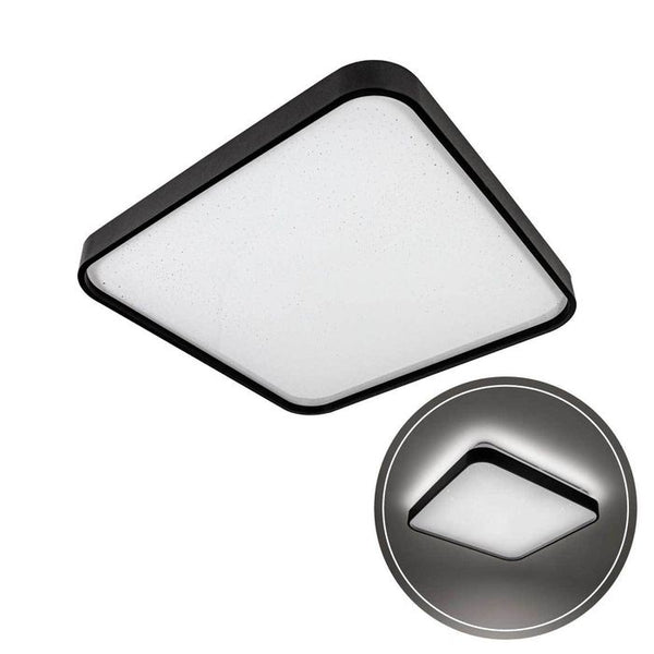 Plafon LED 24W em Metal e Acrílico Black 40x40cm ST1935