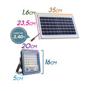 Refletor LED 60W Solar Completa com Placa e Controle Remoto Opus 80136 St1963