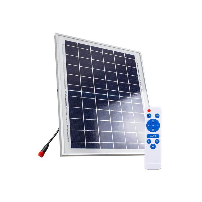 Refletor LED 120W Solar Completo com Placa e Controle Remoto Opus 80143 St1963