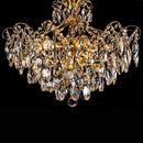 Lustre Clássico Bemmel Blend Dourado e Cristais transparentes 9306 DR CT P/6x E14 ST1366