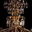 Lustre Clássico Bemmel Blend Dourado e Cristais transparentes 9306 DR CT P/6x E14 ST1366