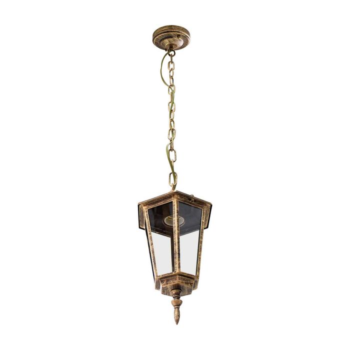 Pendente Colonial Alumínio Vintage E27 Retro Ouro Velho AC204T St204t