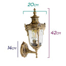 Arandela Colonial Alumínio E27 Retro Ouro Velho OV-AC243P-P St243p