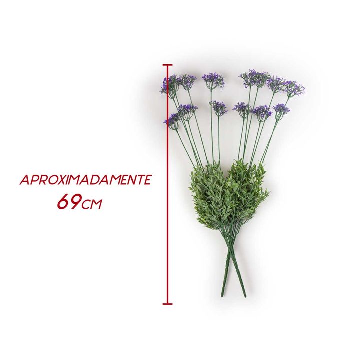 Kit 2 Galhos de Flores Artificiais para Arranjo Permanente ST1931