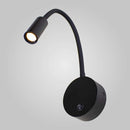 Arandela LED 3W Preta Articulada Parede Leitura Cabeceira AR1302-PT ST1105