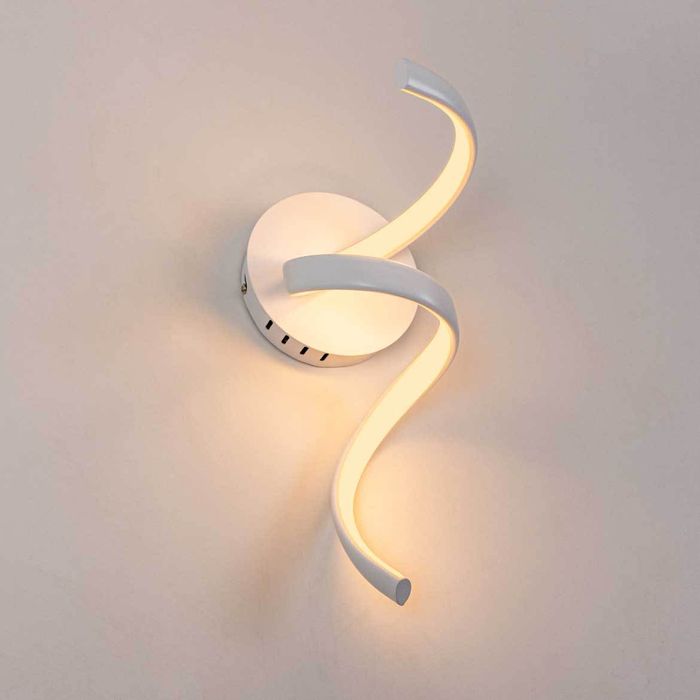 Arandela Worm Branco LED Integrado 10W AR1426BR ST1889