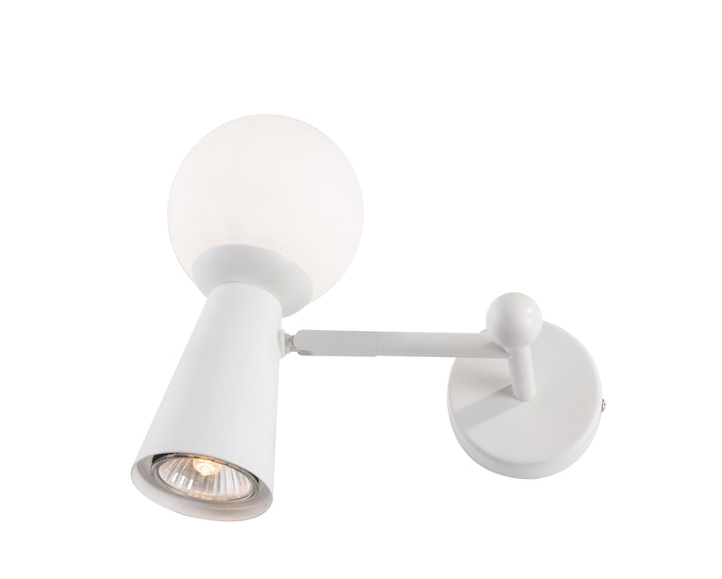 Arandela Sears 1Xg9+1Xgu10 22X20X17Cm Branco - AR1628BR - Studioluce