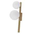 Arandela Orbit Dourada 2 Globos Vidros Casual Light ARH1535DO St2060