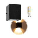 Arandela 2 Facho Efeito Parede Muro Externa + LED 5W ST678-Starlumen-