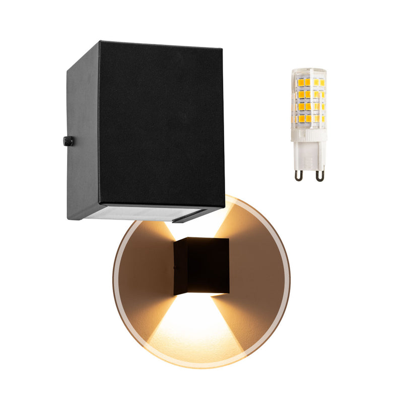 Arandela 2 Facho Efeito Parede Muro Externa + LED 5W ST678-Starlumen-