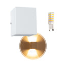 Arandela 2 Facho Efeito Parede Muro Externa + LED 5W ST678-Starlumen-