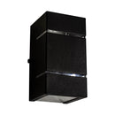 Arandela 2 Focos E Frisos Externa Parede Muro Slim St427-Starlumen-Preto-