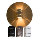 Arandela 2 Focos E Frisos Externa Parede Muro Slim St427-Starlumen-