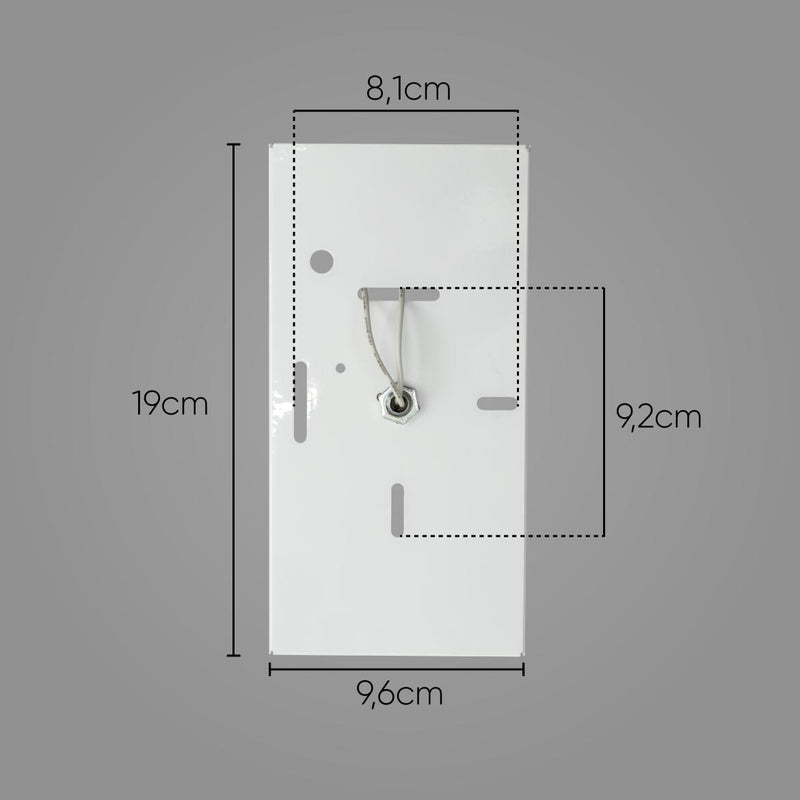 Arandela 2 Focos Efeito 6 Frisos Alumínio Externa Branco ST2754-Starlumen-