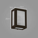 Arandela 5 Vidros Externa Alumínio Vidro Retangular St569-Starlumen-