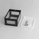 Arandela 5 Vidros Externa Alumínio Vidro Retangular St569-Starlumen-