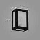 Arandela 5 Vidros Externa Alumínio Vidro Retangular St569-Starlumen-