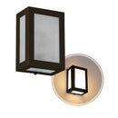 Arandela 5 Vidros Externa Alumínio Vidro Retangular St569-Starlumen-Marrom-