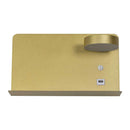 Arandela Aixa Dourada para Cabeceira com LED 8W e USB ZR123GD Starlux ST2491-Starlux-Starlumen