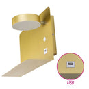 Arandela Aixa Dourada para Cabeceira com LED 8W e USB ZR123GD Starlux ST2491-Starlux-Starlumen