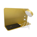 Arandela Aixa Dourada para Cabeceira com LED 8W e USB ZR123GD Starlux ST2491-Starlux-Starlumen