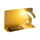 Arandela Aixa Dourada para Cabeceira com LED 8W e USB ZR123GD Starlux ST2491-Starlux-Starlumen