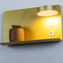 Arandela Aixa Dourada para Cabeceira com LED 8W e USB ZR123GD Starlux ST2491-Starlux-Starlumen